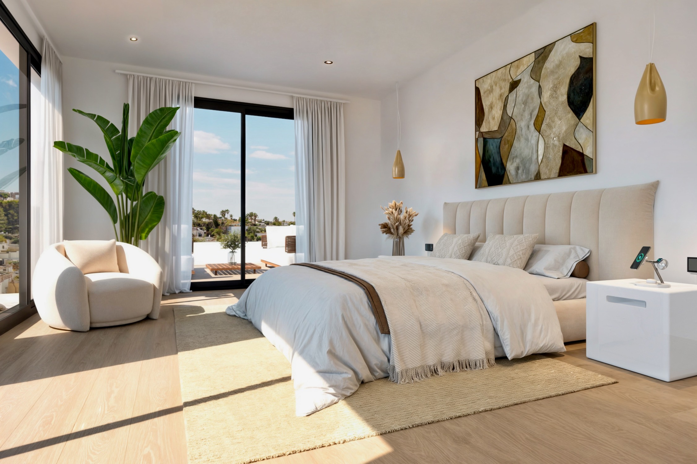 Moderna nueva villa con vista al mar en Pedreguer, Costa Blanca. - Imagen 3