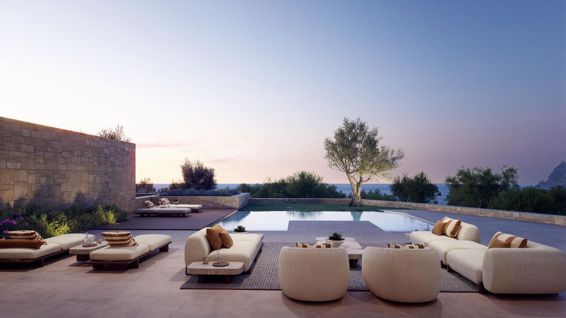 Luxury 5-star resort frontline villas with sea views.