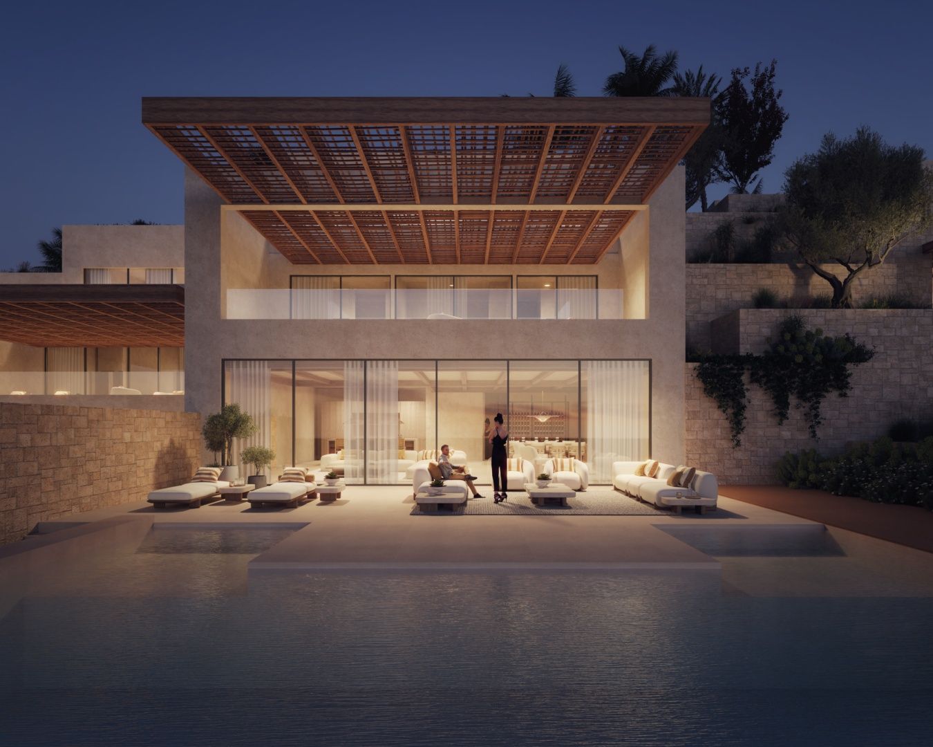 Luxury 5-star resort frontline villas with sea views.