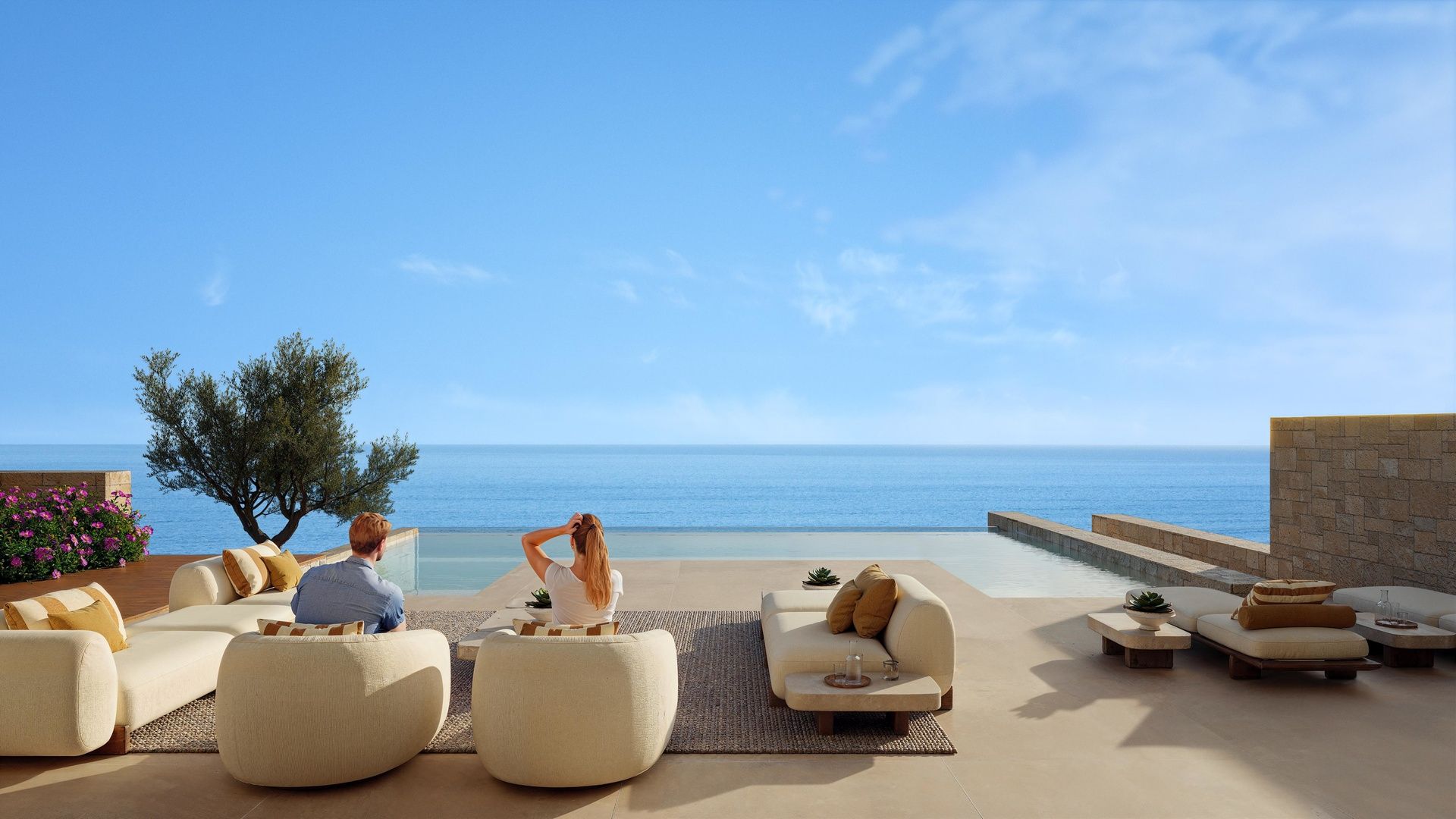 Luxury 5-star resort frontline villas with sea views.