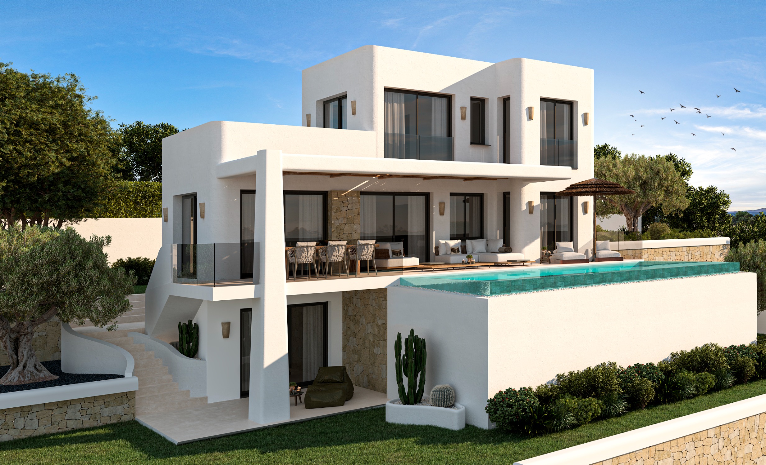 New villa with beautiful views in Monte Solana, Pedreguer.