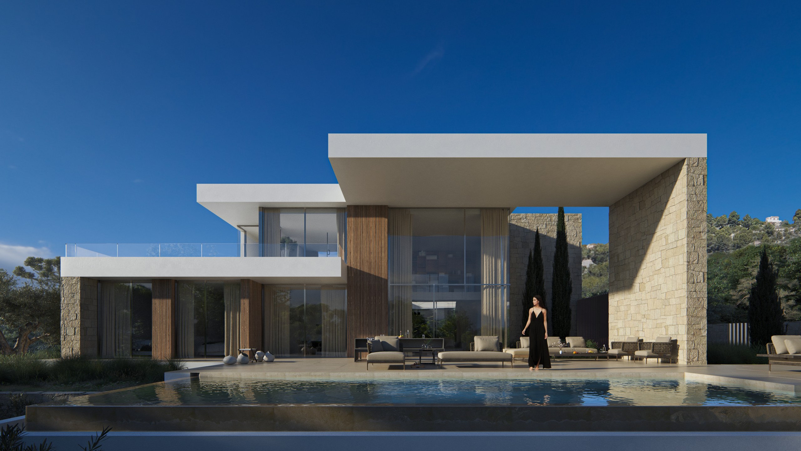 Villa neuve moderne sur un sommet de colline à Teulada-Moraira - Imagen 1