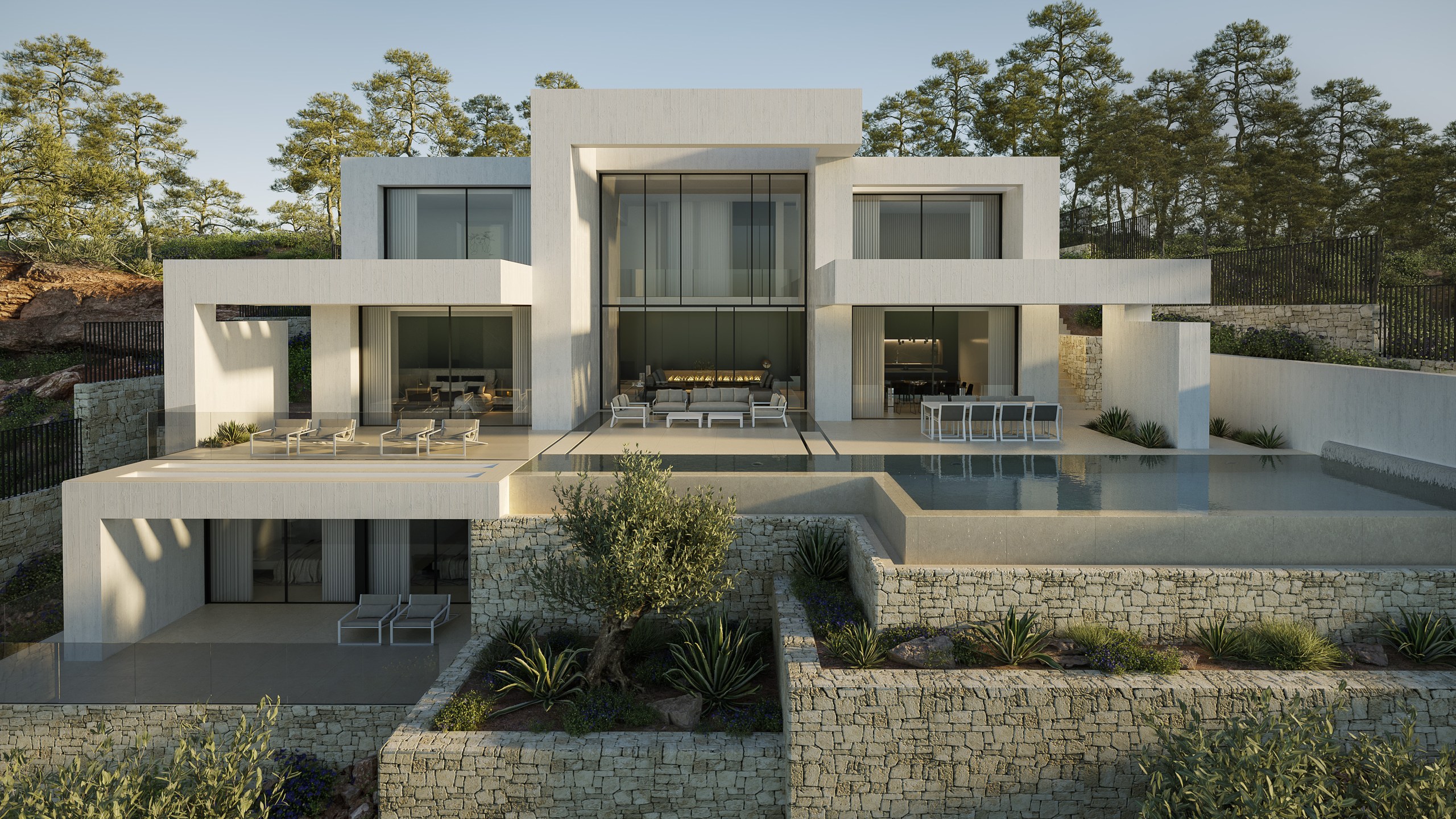 Villa neuve avec vue sur la mer au-dessus d'une baie à Jávea - Imagen 1