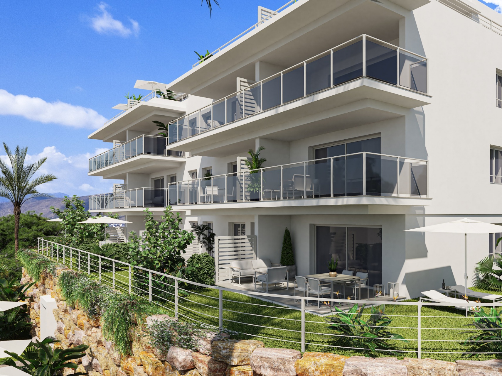 Te nowe apartamenty znajdują się w dzielnicy mieszkaniowej Sierra Cortina w Finestrat, w zielonym kompleksie z zadbanymi ogrodami. - Imagen 4