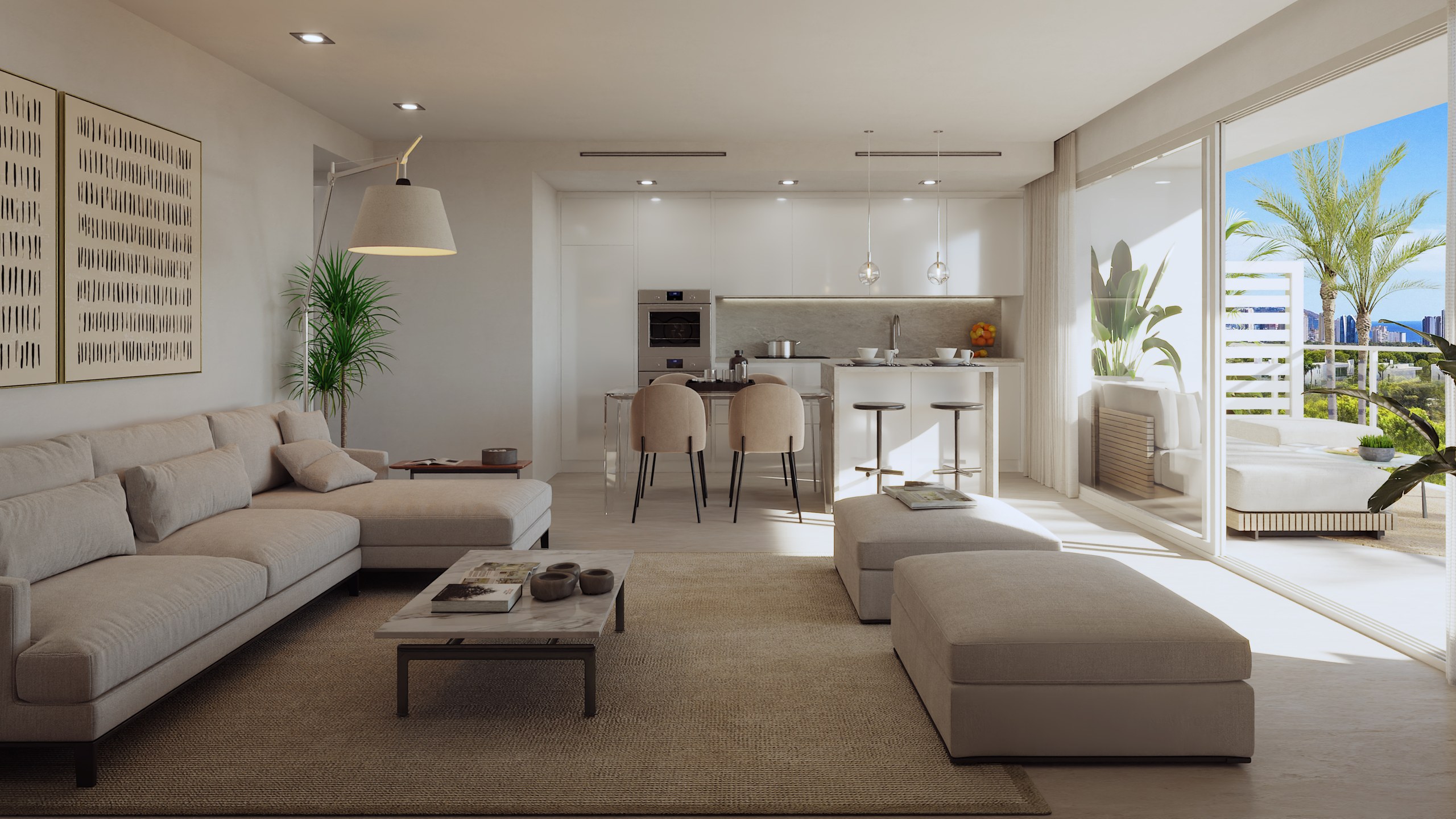 Te nowe apartamenty znajdują się w dzielnicy mieszkaniowej Sierra Cortina w Finestrat, w zielonym kompleksie z zadbanymi ogrodami. - Imagen 16