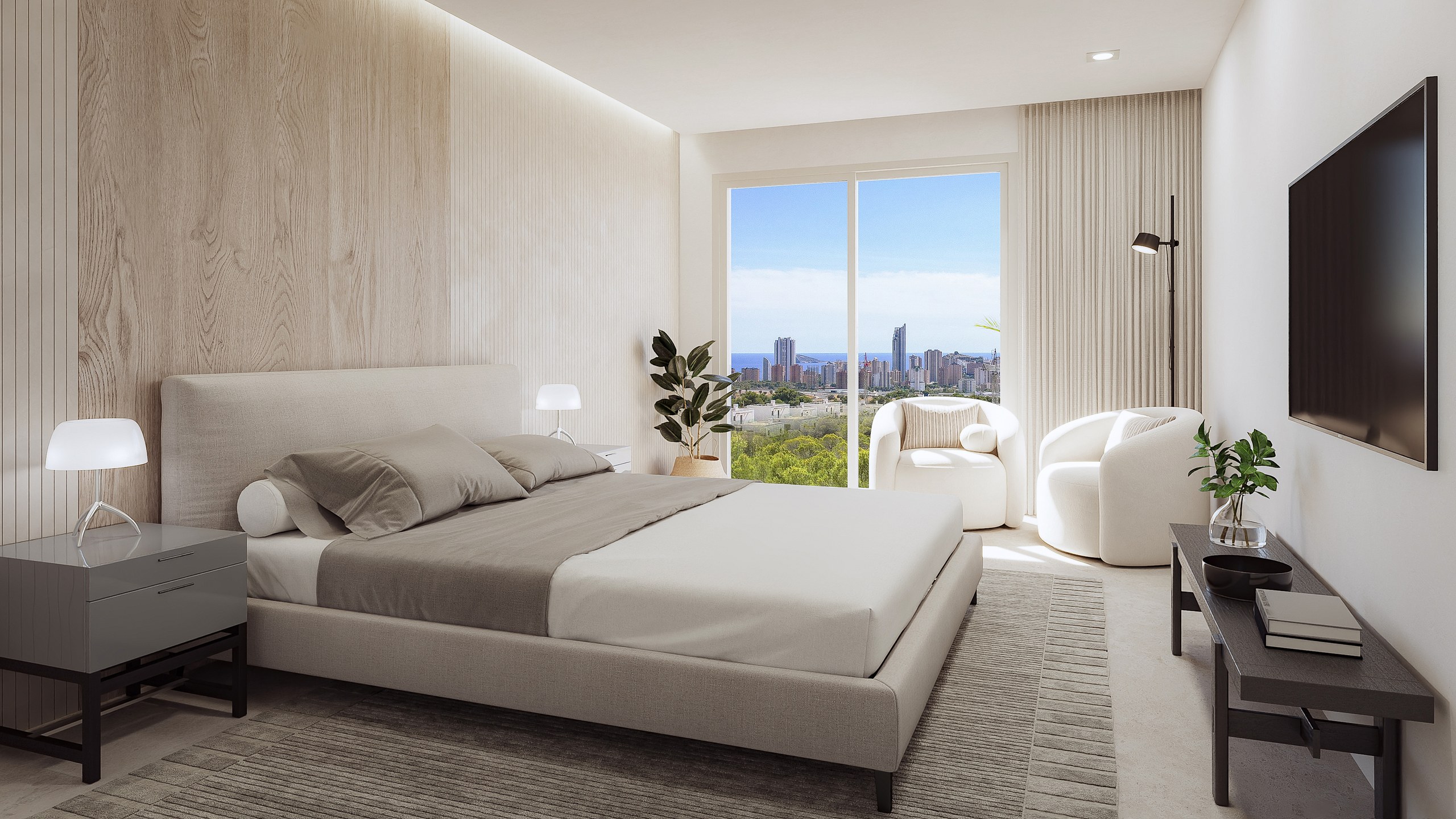 Te nowe apartamenty znajdują się w dzielnicy mieszkaniowej Sierra Cortina w Finestrat, w zielonym kompleksie z zadbanymi ogrodami. - Imagen 20