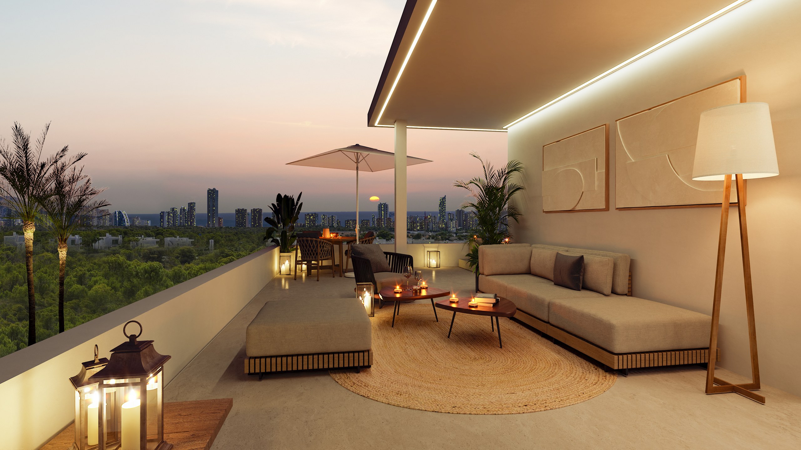 Te nowe apartamenty znajdują się w dzielnicy mieszkaniowej Sierra Cortina w Finestrat, w zielonym kompleksie z zadbanymi ogrodami. - Imagen 27