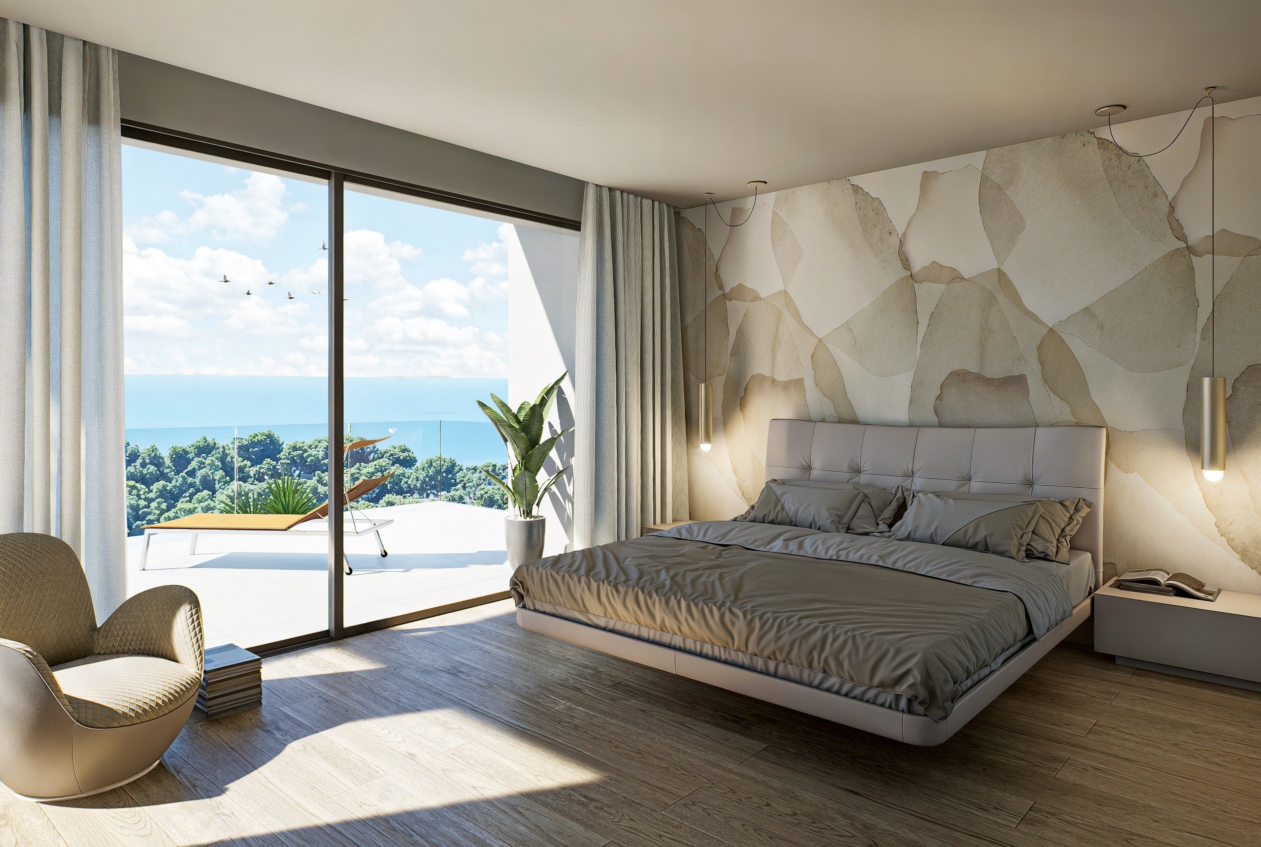 Ta nowoczesna willa znajduje się w Altea Hills, na działce o powierzchni 1000 m², z rozległym widokiem na zatokę Altea. - Imagen 54