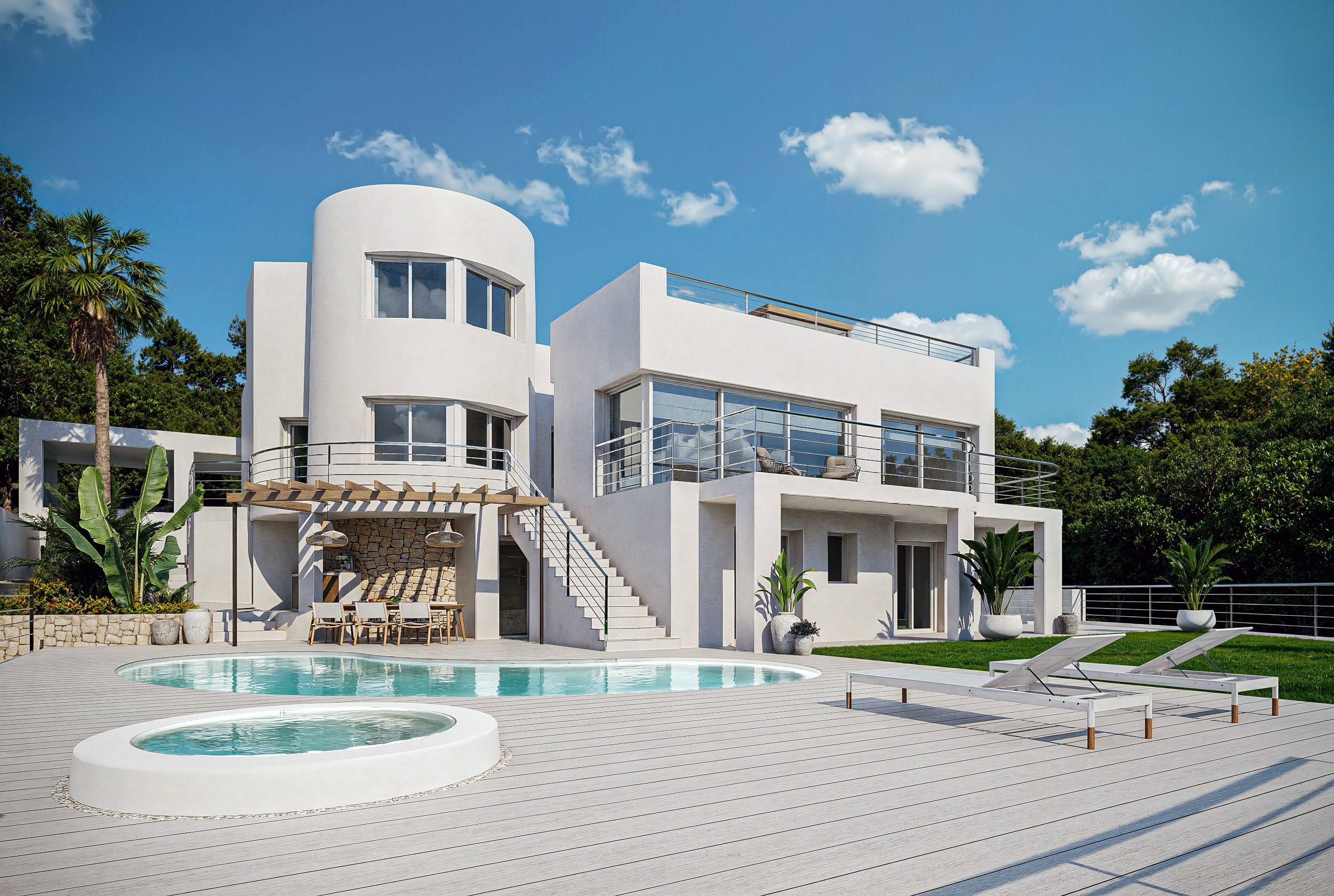 Cette villa moderne se situe à Altea Hills, sur un terrain de 1 000 m², avec une vue impressionnante sur la mer. - Imagen 1