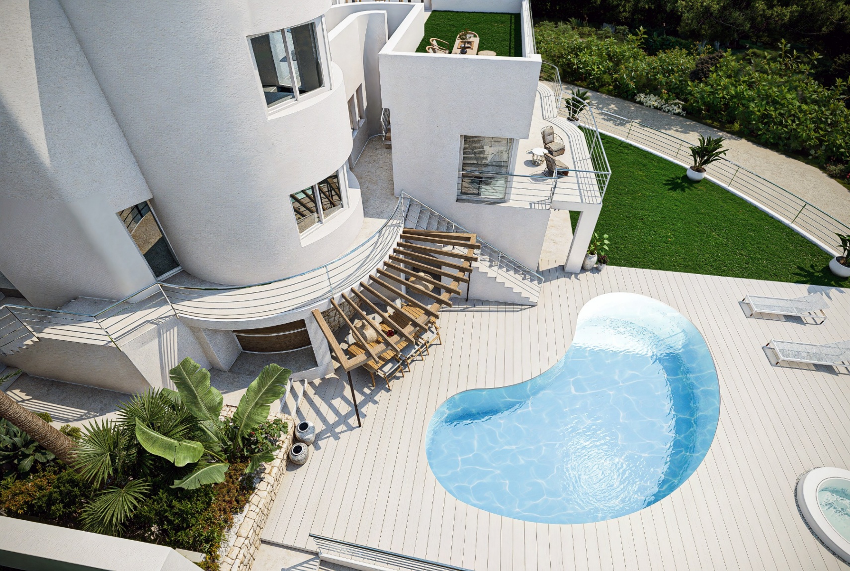 Cette villa moderne se situe à Altea Hills, sur un terrain de 1 000 m², avec une vue impressionnante sur la mer. - Imagen 4
