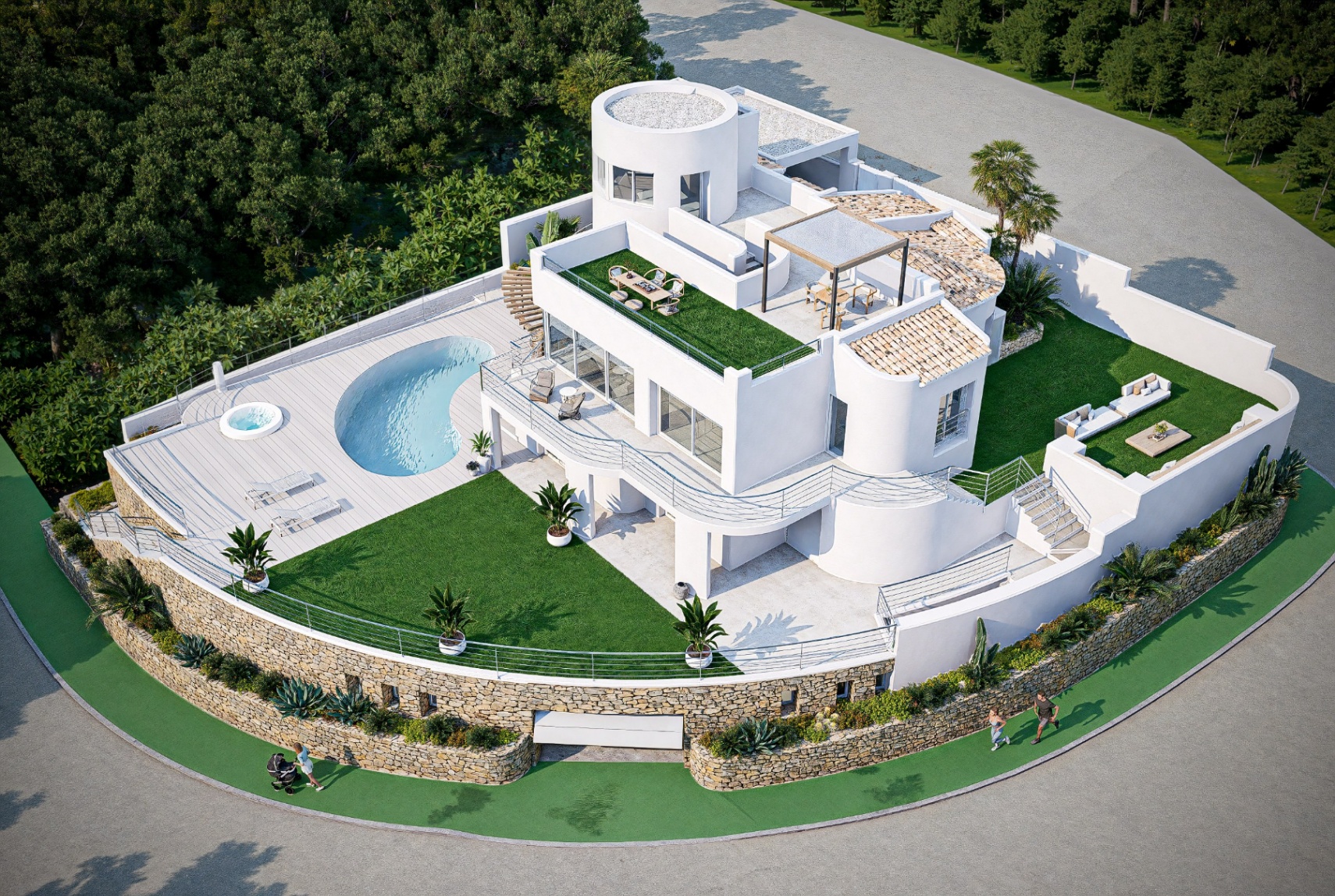 Cette villa moderne se situe à Altea Hills, sur un terrain de 1 000 m², avec une vue impressionnante sur la mer. - Imagen 7
