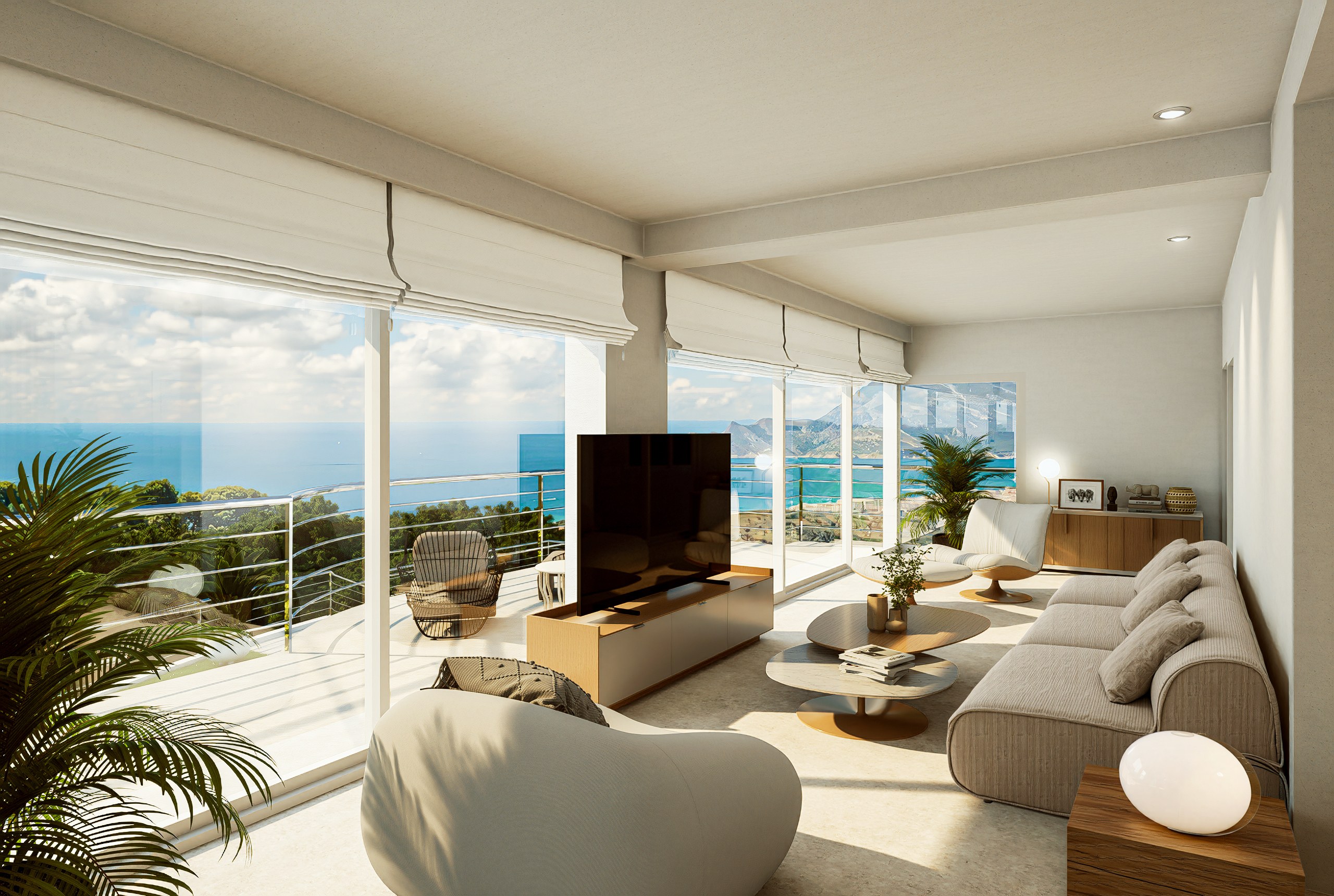 Cette villa moderne se situe à Altea Hills, sur un terrain de 1 000 m², avec une vue impressionnante sur la mer. - Imagen 12