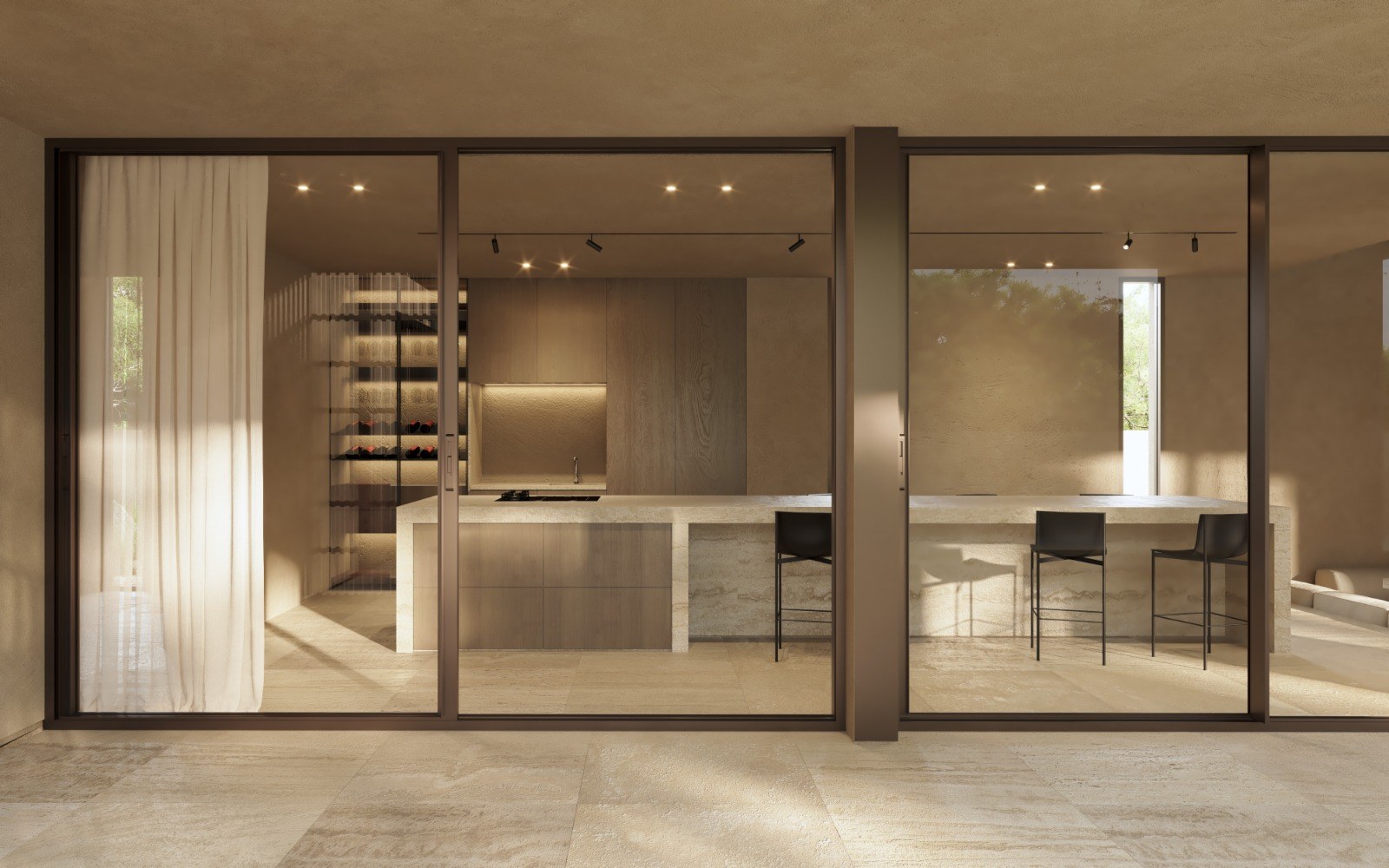 Cette villa au design architectural se situe dans un quartier résidentiel de La Nucía. - Imagen 4