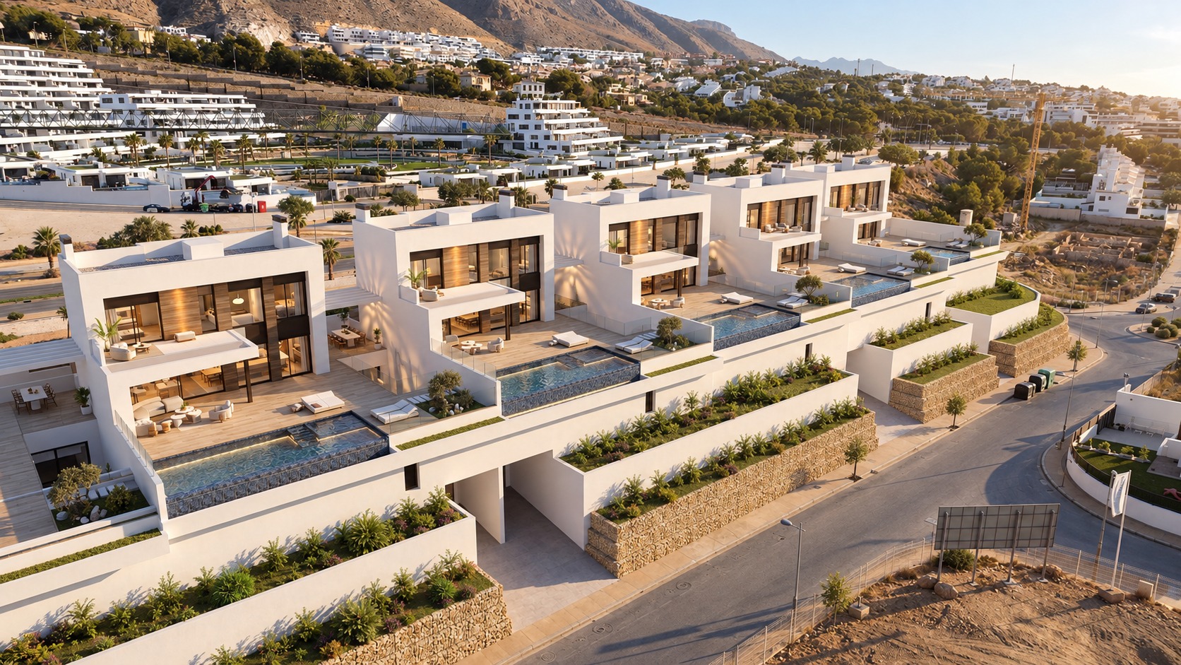 Villas de luxe avec vue sur la mer à Finestrat, Benidorm. - Imagen 31