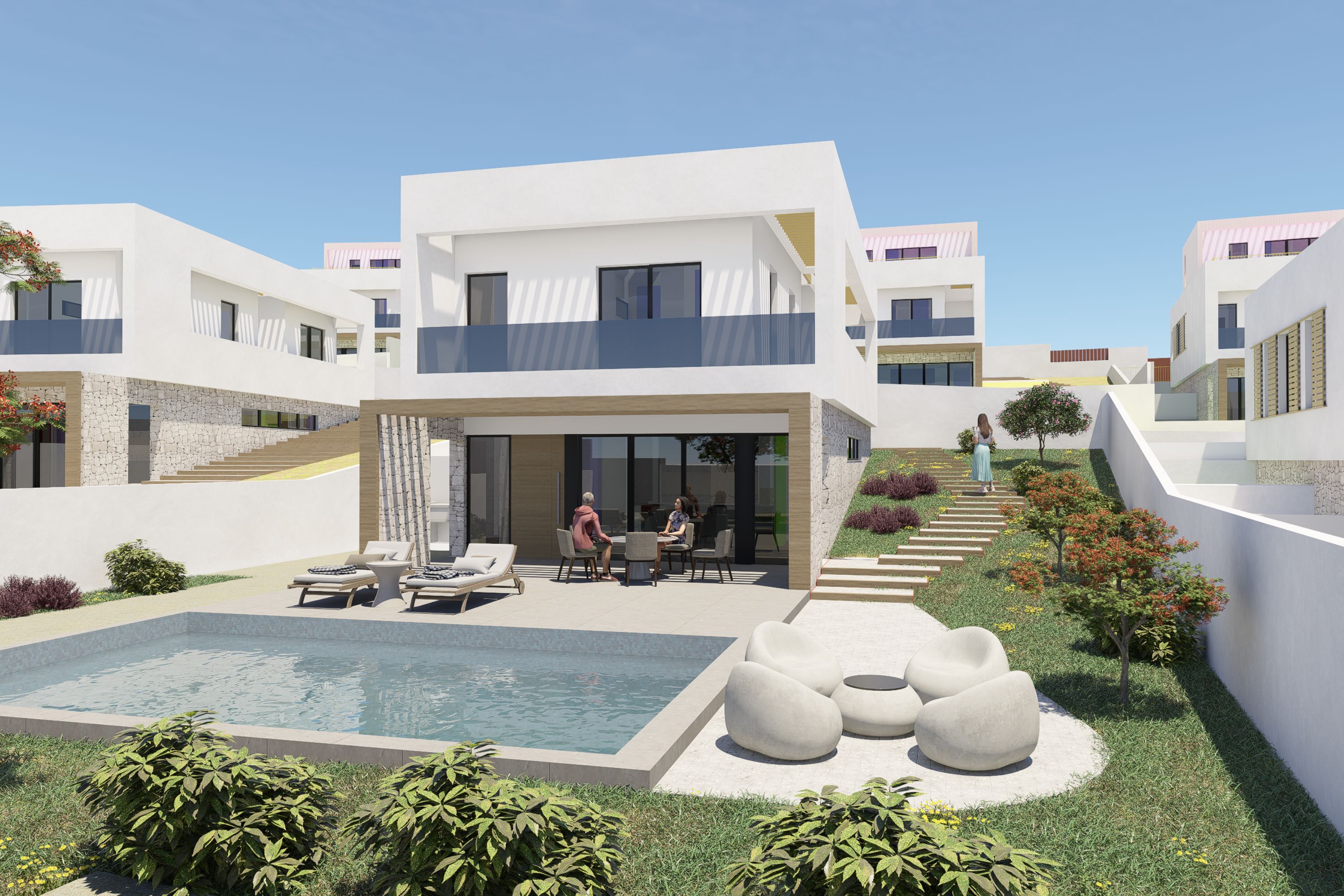 Villas modernes avec jardin à Finestrat, Benidorm. - Imagen 1