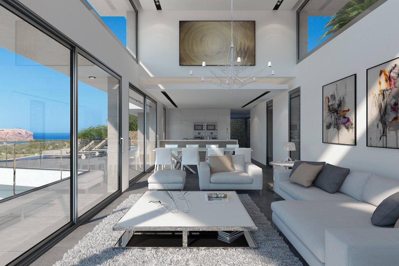 Luxe nieuwe moderne villa te koop in Javea met uitzicht op zee