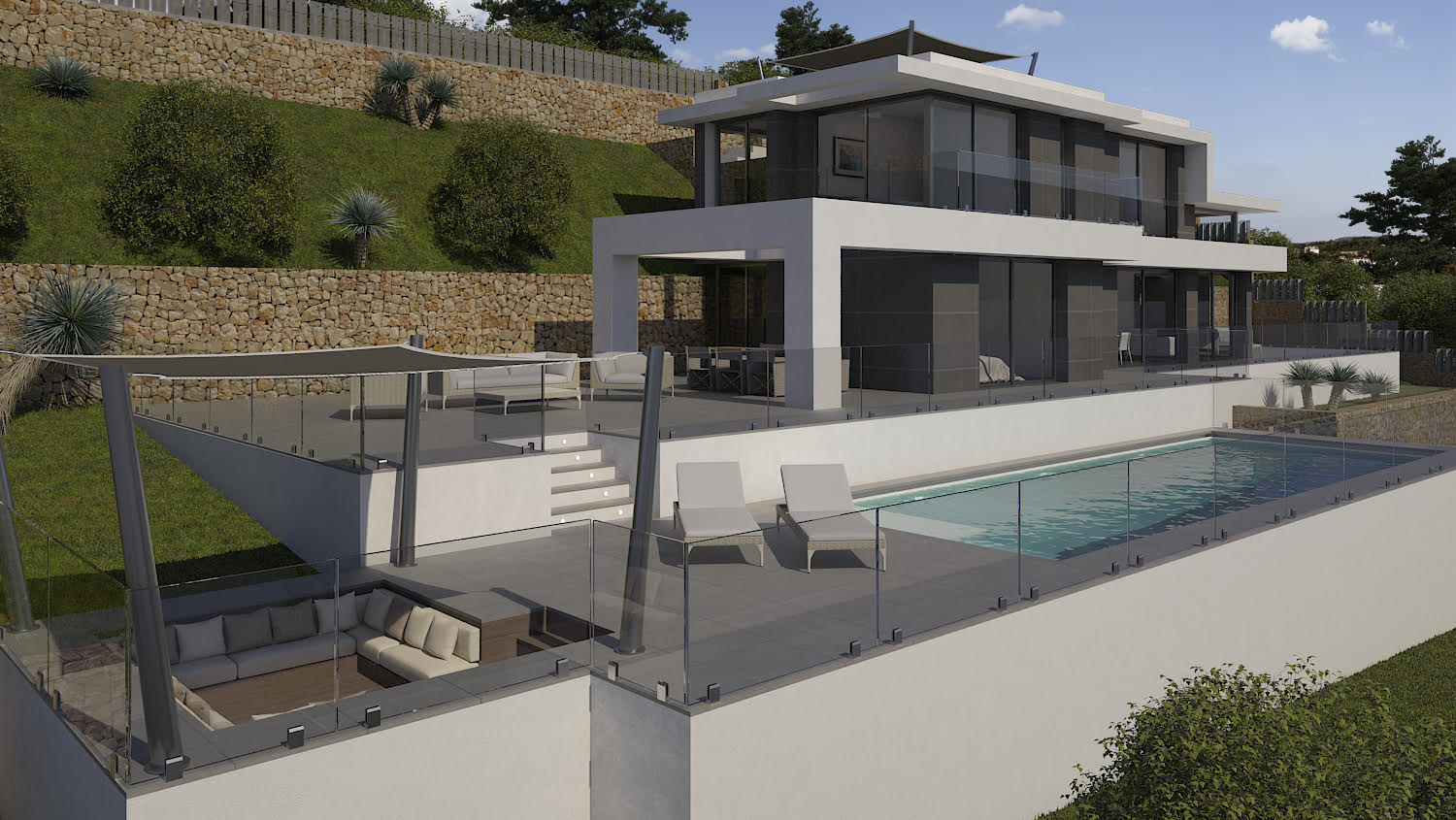 Luxe villa project te koop in Javea