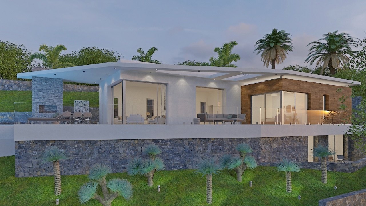 Luxe villa met 3 slaapkamers project te koop in Javea