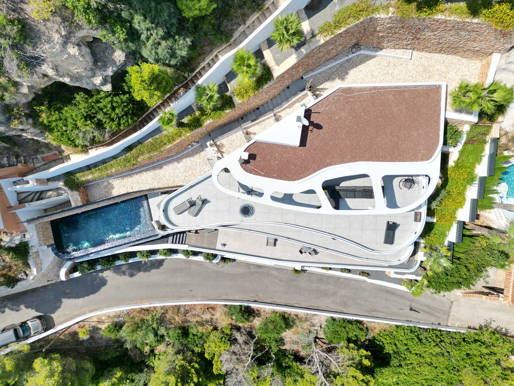 Frontlinie moderne nieuwbouw villa op het zuiden in Javea