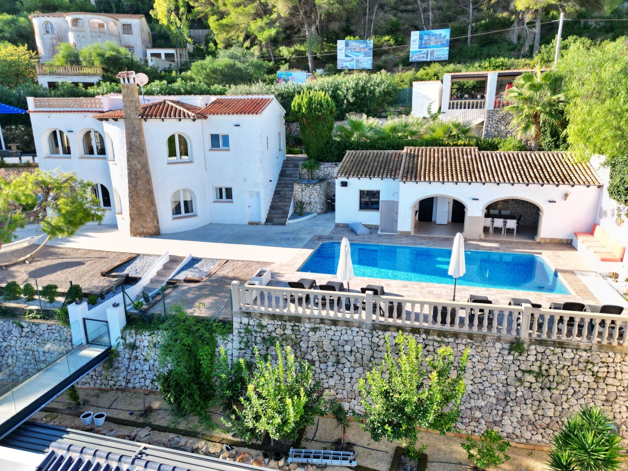 Geweldige villa met zeezicht te koop in Portichol Javea
